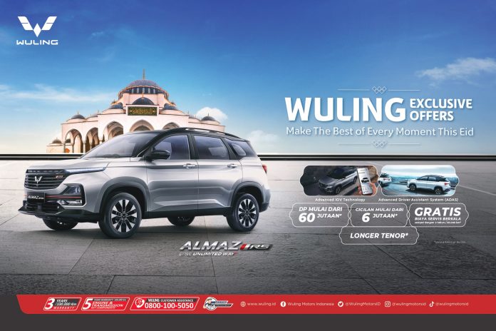 1652582018634_Wuling hadirkan promo untuk Almaz RS dengan DP yang lebih terjangkau, yakni mulai dari Rp60 jutaan dan cicilan ringan mulai dari Rp6 jutaan. Syarat dan ketentuan berlaku.